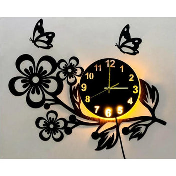 3D Flower Wall Clock