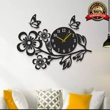 3D Flower Wall Clock
