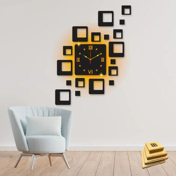 Beautiful square design wall clock